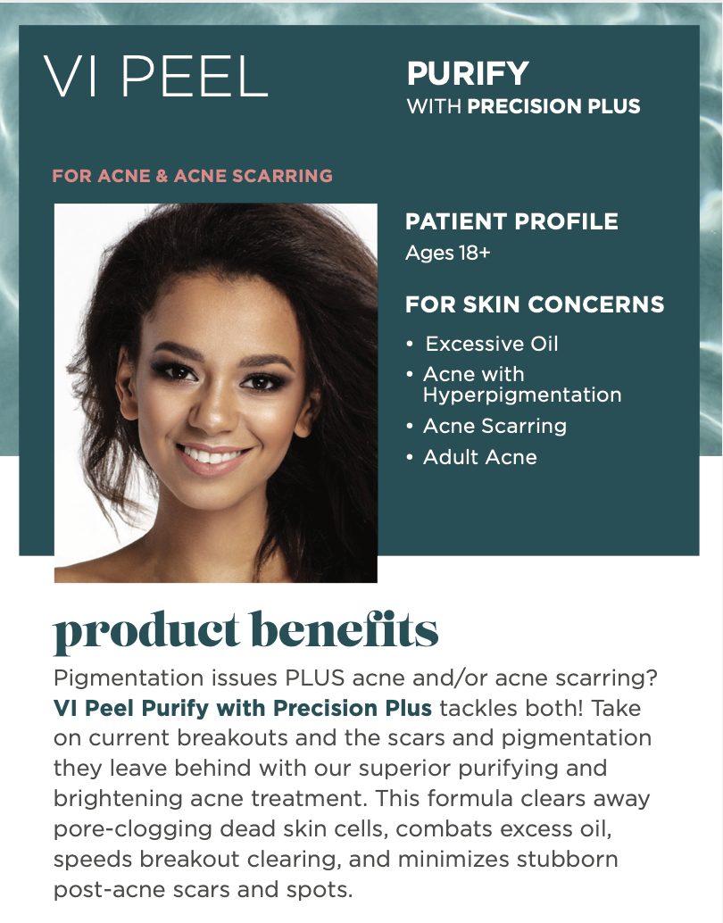 VI Peel advanced chemical peel for excessive oil, acne, pigmentation, scarring, adult acne in Miami