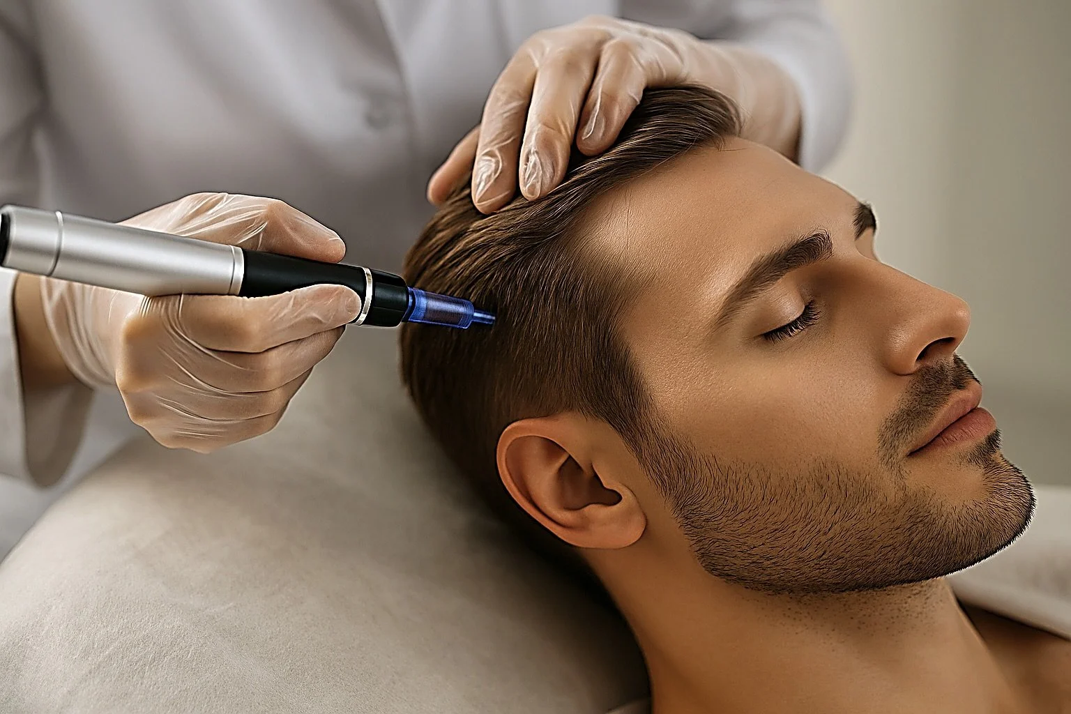 PRP hair growth biostimulation treatment in Brickell Miami