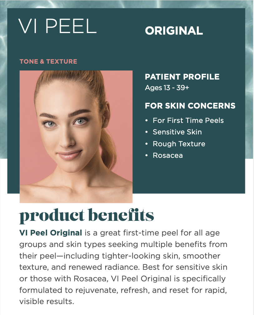 VI Peel advanced chemical peel for sensitive skin, rosacea and rough texture in Miami