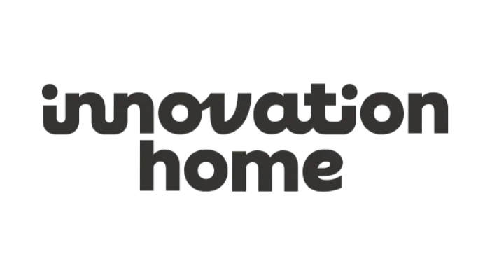 Black logo with the text "Innovation Home" in lowercase letters.