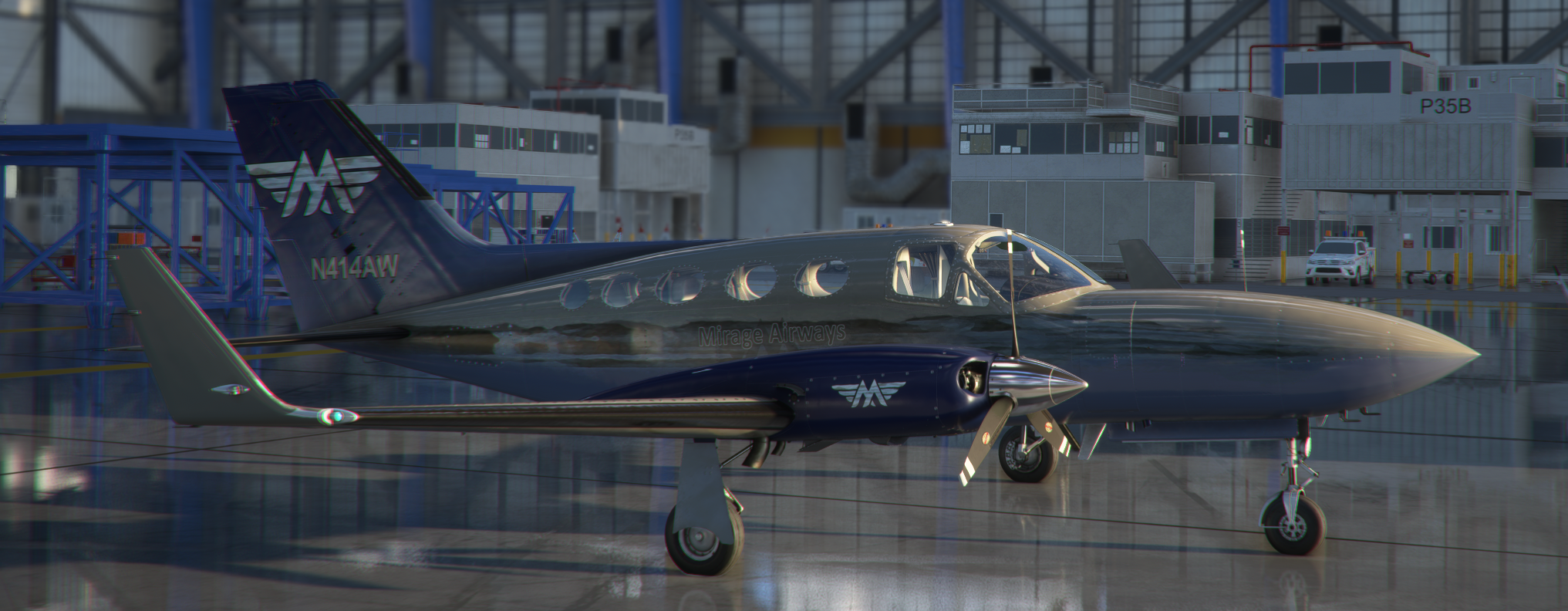 Cessna 414 -
The Cessna 414 has a maximum range of approximately 1,328 nautical miles (1,528 statute miles). This is achieved with maximum fuel capacity and at optimal altitudes and power settings.