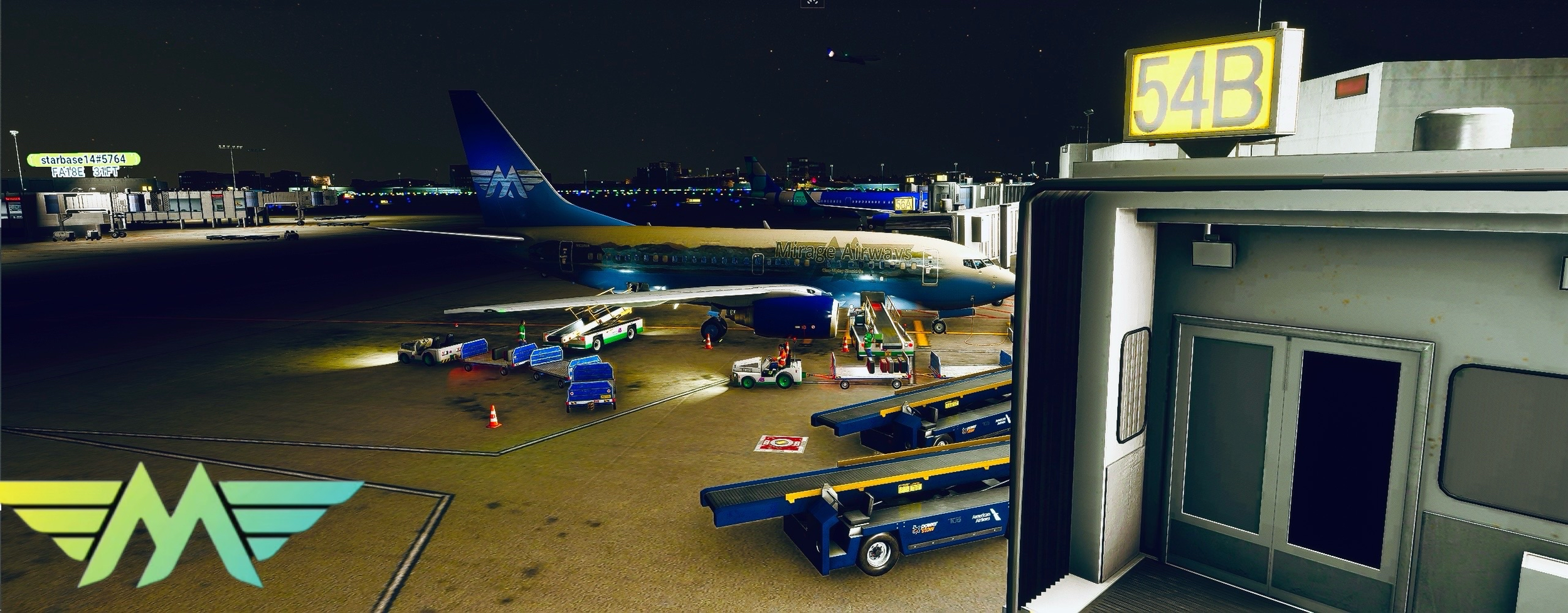 MAL001 Rick R LAX CREW HUB  Mirage Boeing 737 600 House livery Doing a turnaround to CVG