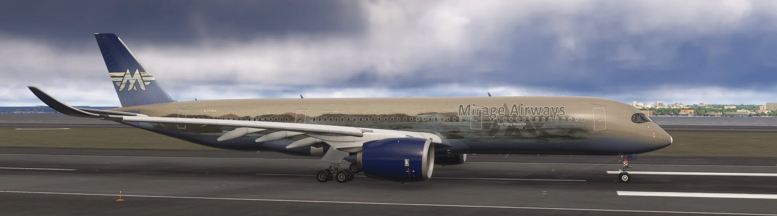 Inibuilds A350-900 - The A350 is known for its efficiency and passenger comfort, even on long flights. It incorporates advanced features like wing morphing technology and Rolls-Royce Trent XWB engines to minimize fuel burn and emissions. The A350 has