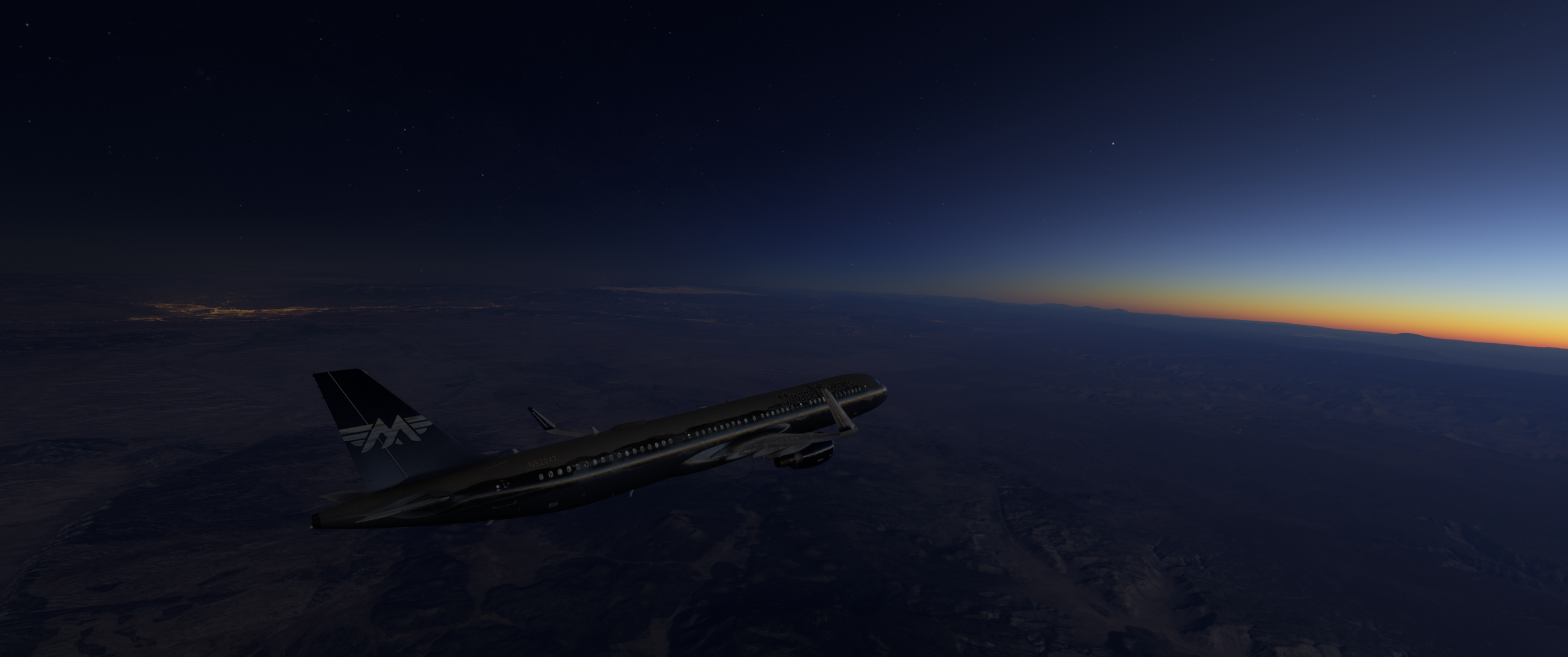 MAL003 Keith G. piloting the FENIX A320 Mirage House Livery