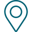 A map pin icon indicating a location.