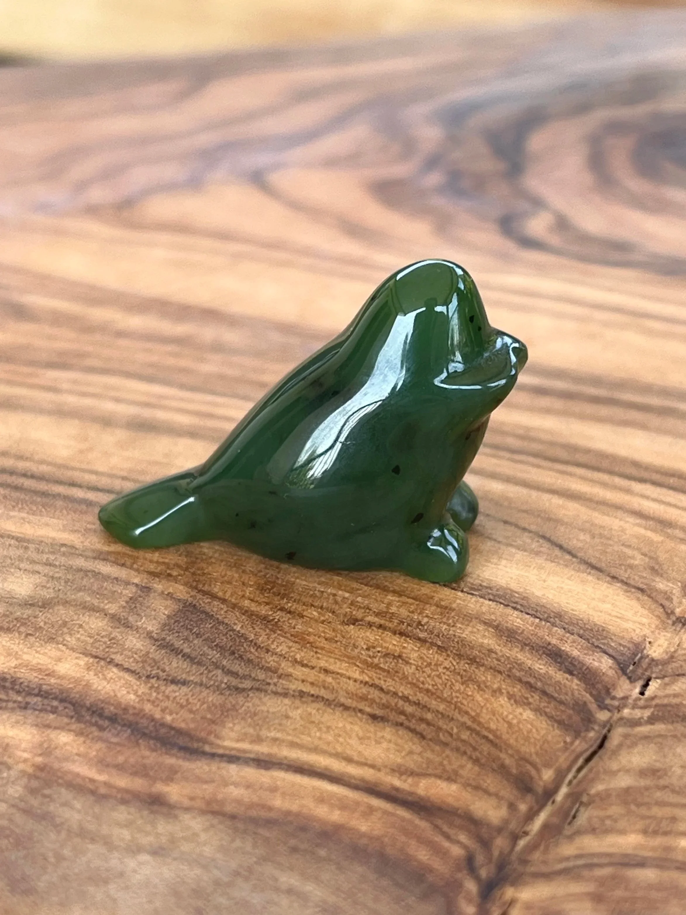 Mini BC Nephrite Jade Beaver