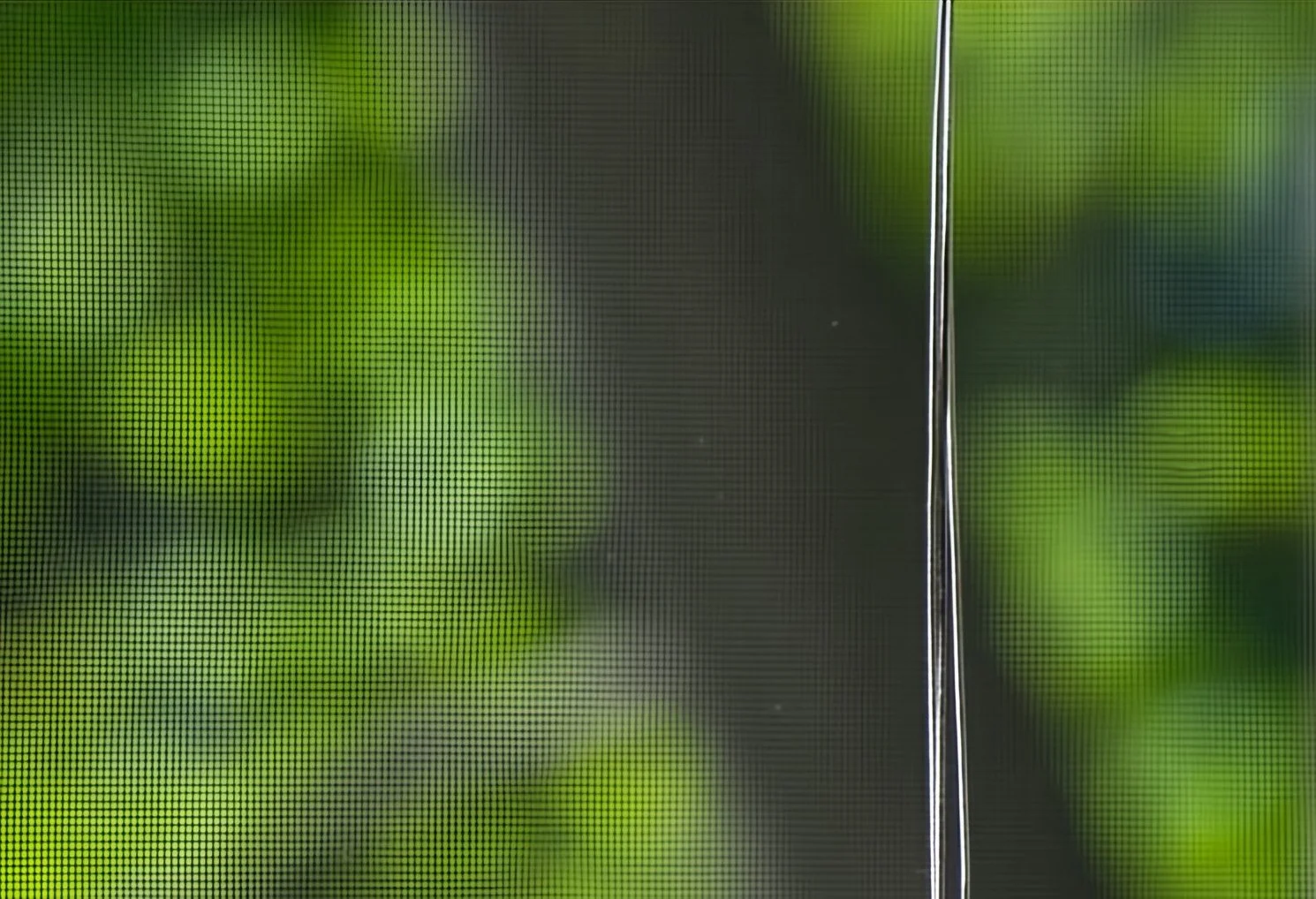 Window Screen with Blind Pull
