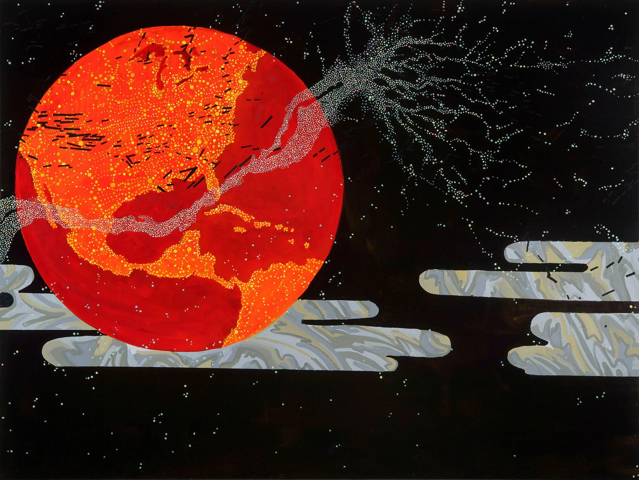 Oculus Major 2  36" x 48" Oil on Canvas 2019