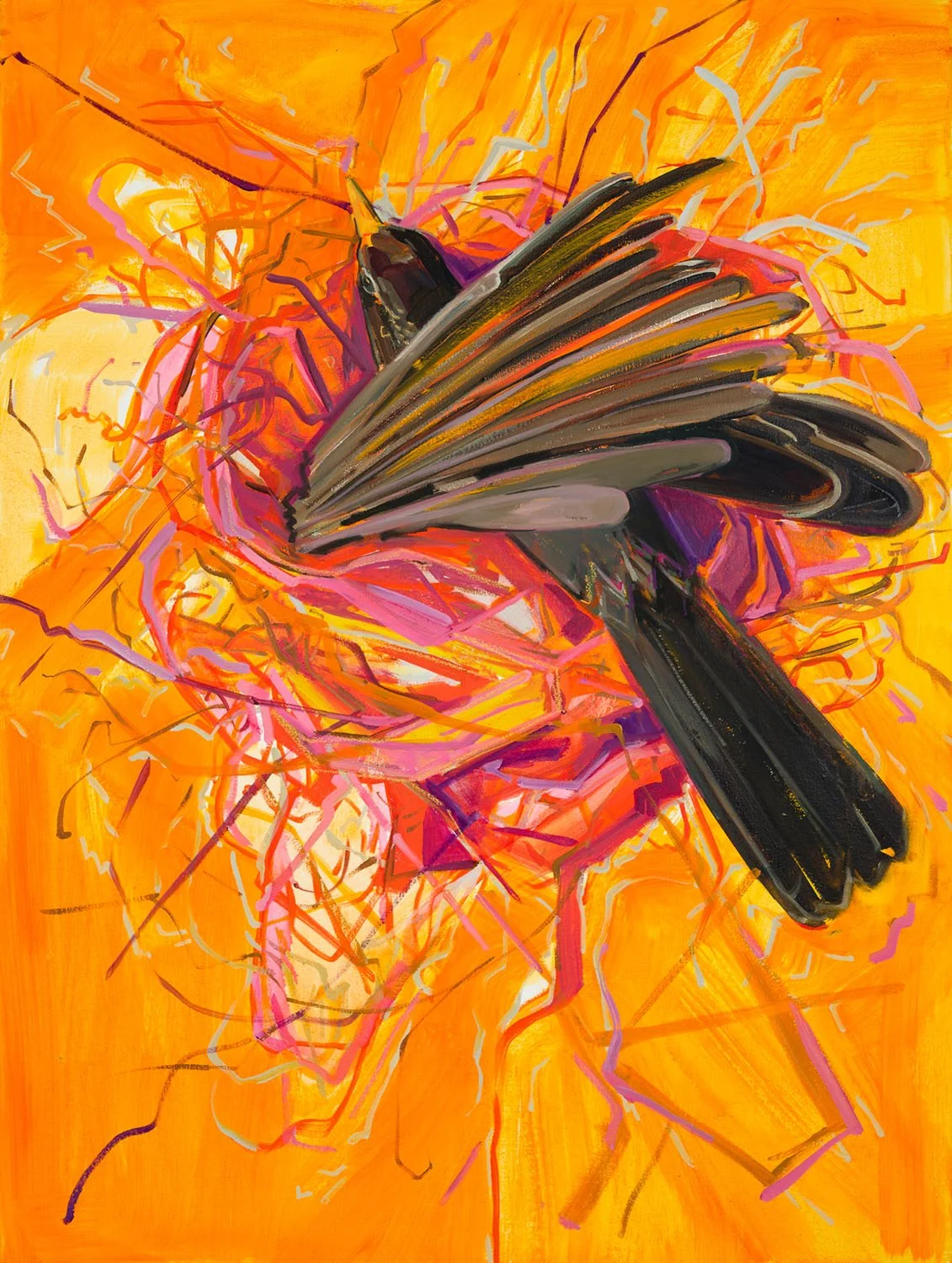 Feathering the Nest III  40" x 30" Oil on Canvas