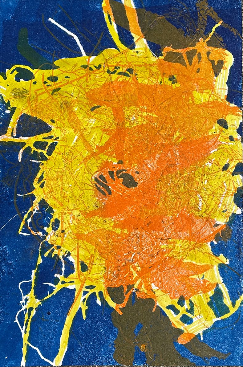 Nest Neuron IV  11" x 14" Monoprint