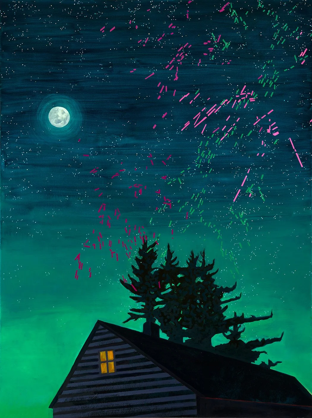 The World is Always More Than I Can See  46" x 38" Oil on Canvas