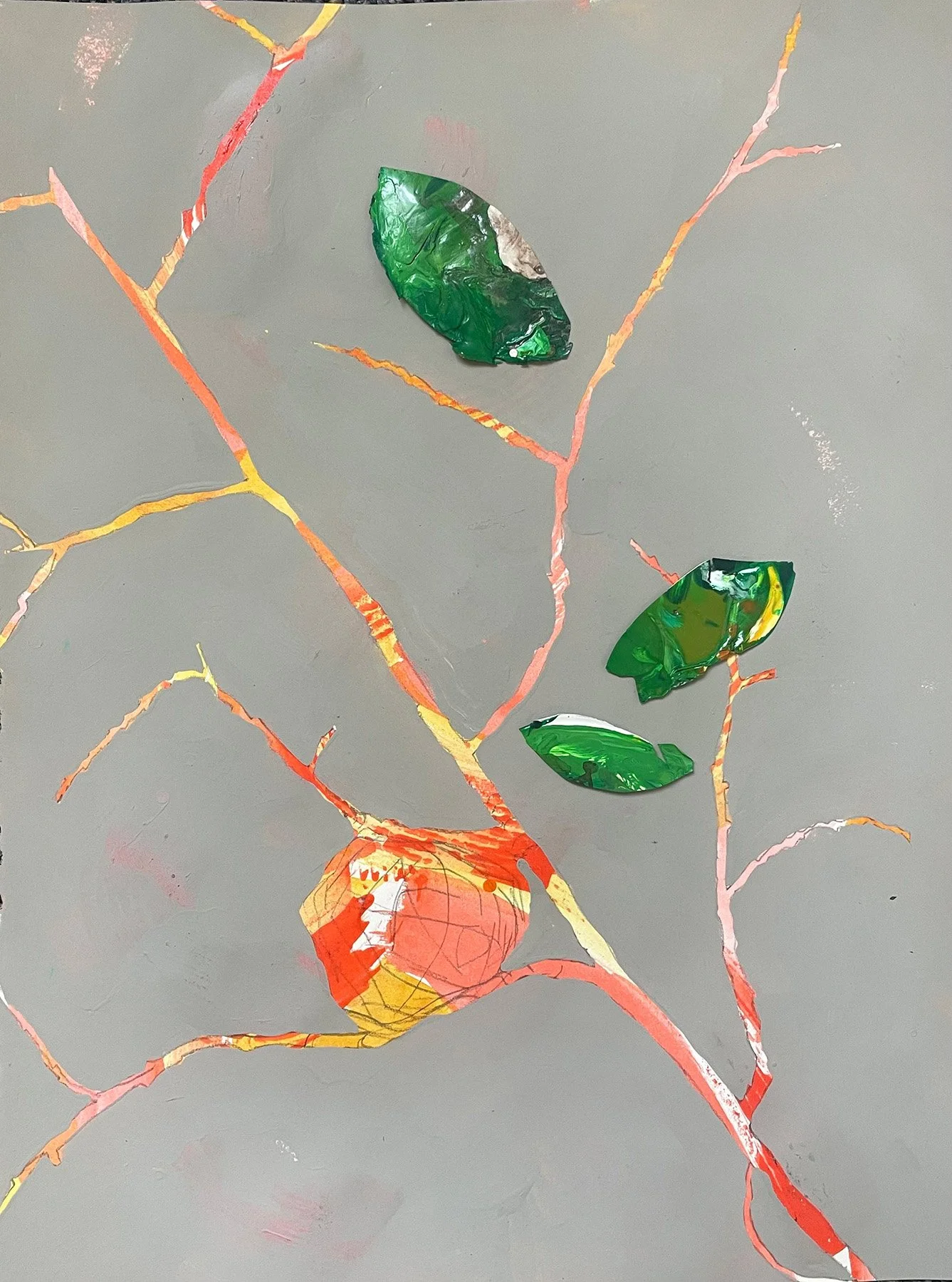 Vireo Nest  16" x 11" Acrylic on Paper 2023