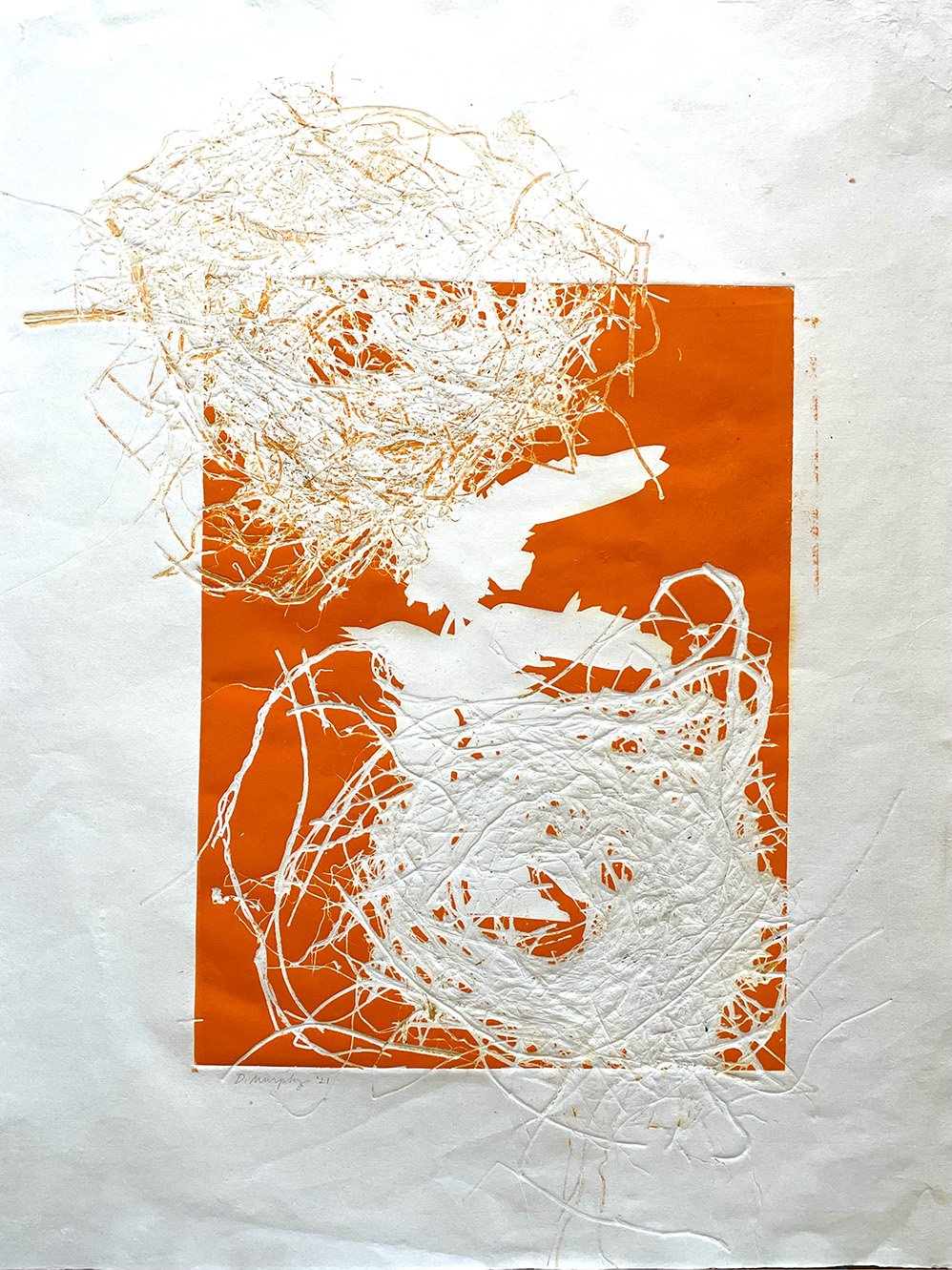 Dual Nests  22" x 18" Monoprint
