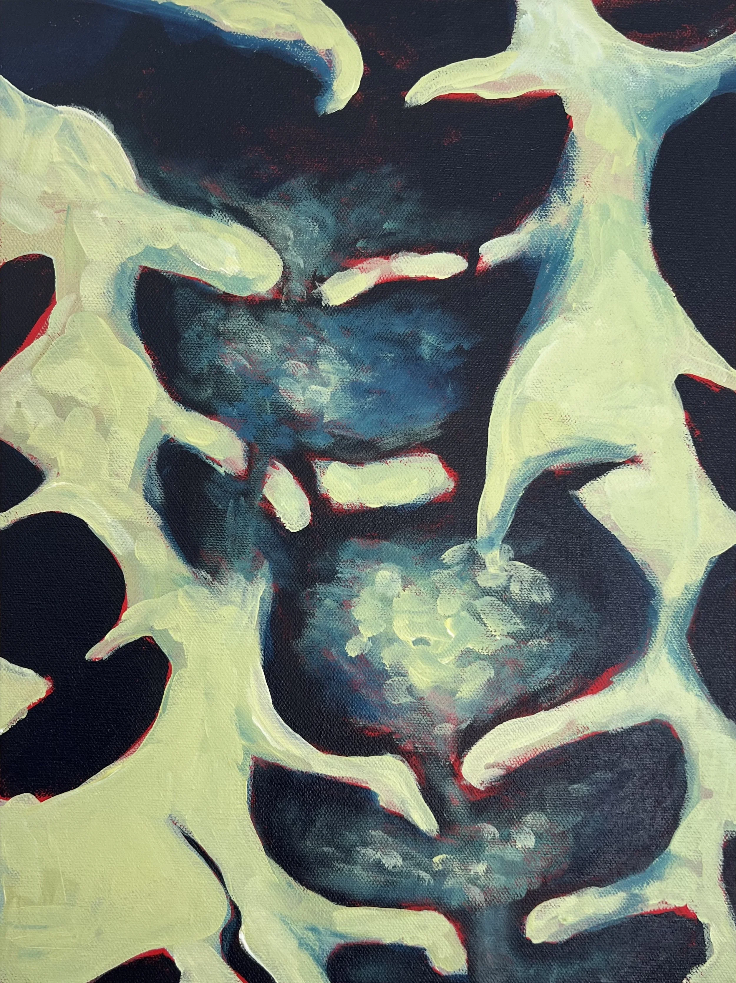 When bark breathes bone, 12x16x1.5, Available