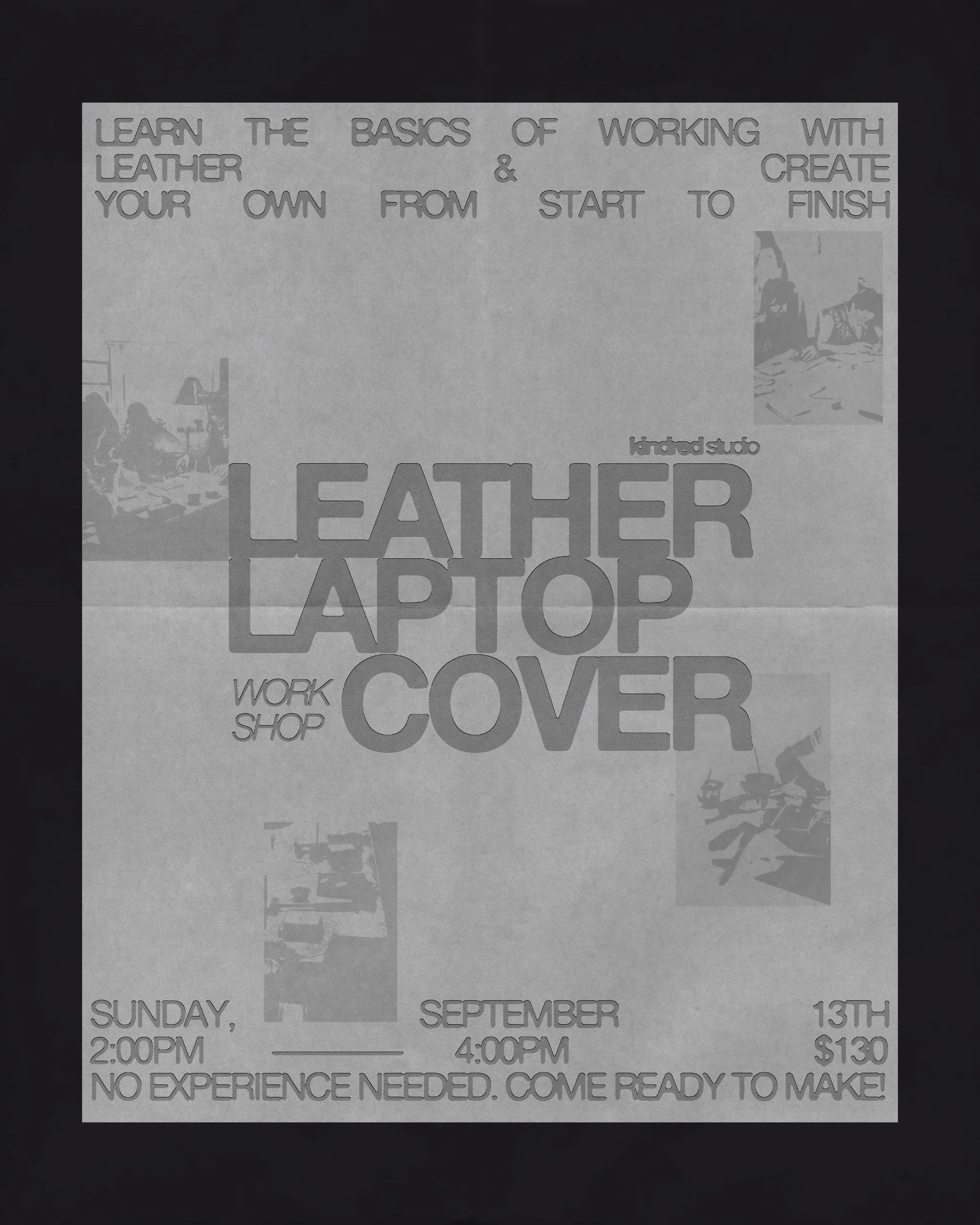 Leather Laptop Cover Workshop