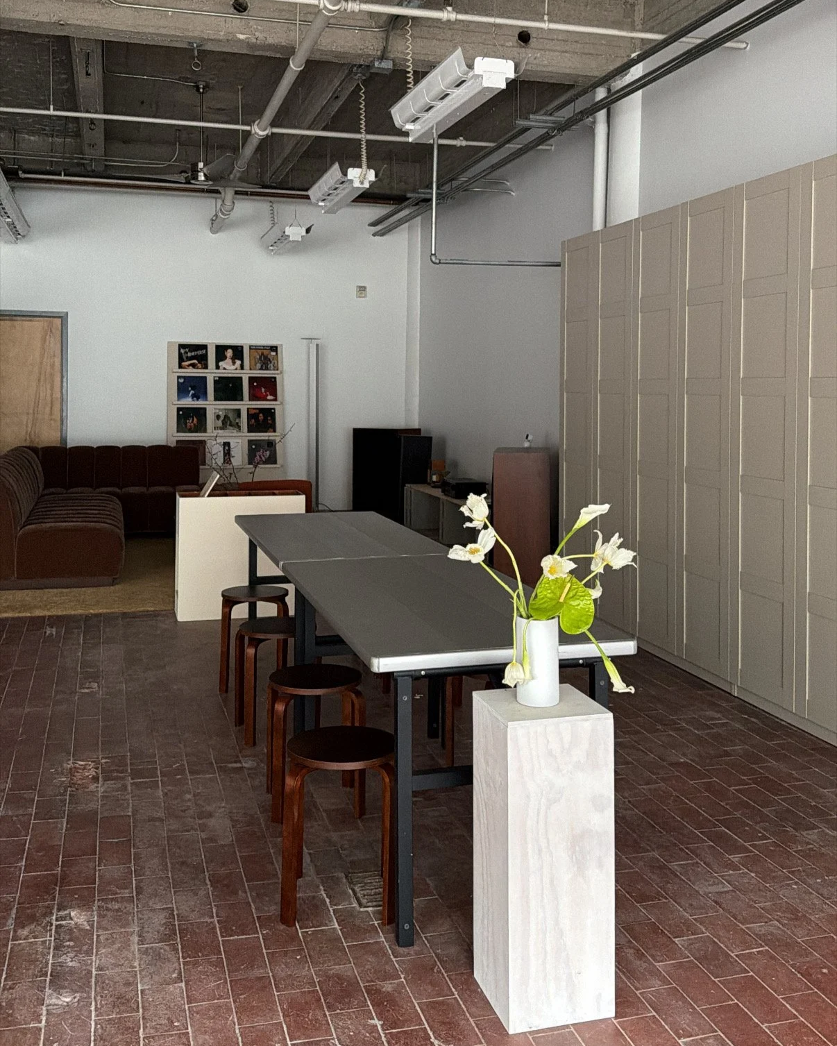 kindred studio interior, tables and chairs