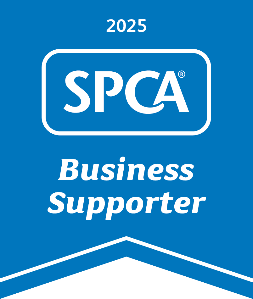 SPCA Business Supporter badge with the year 2025