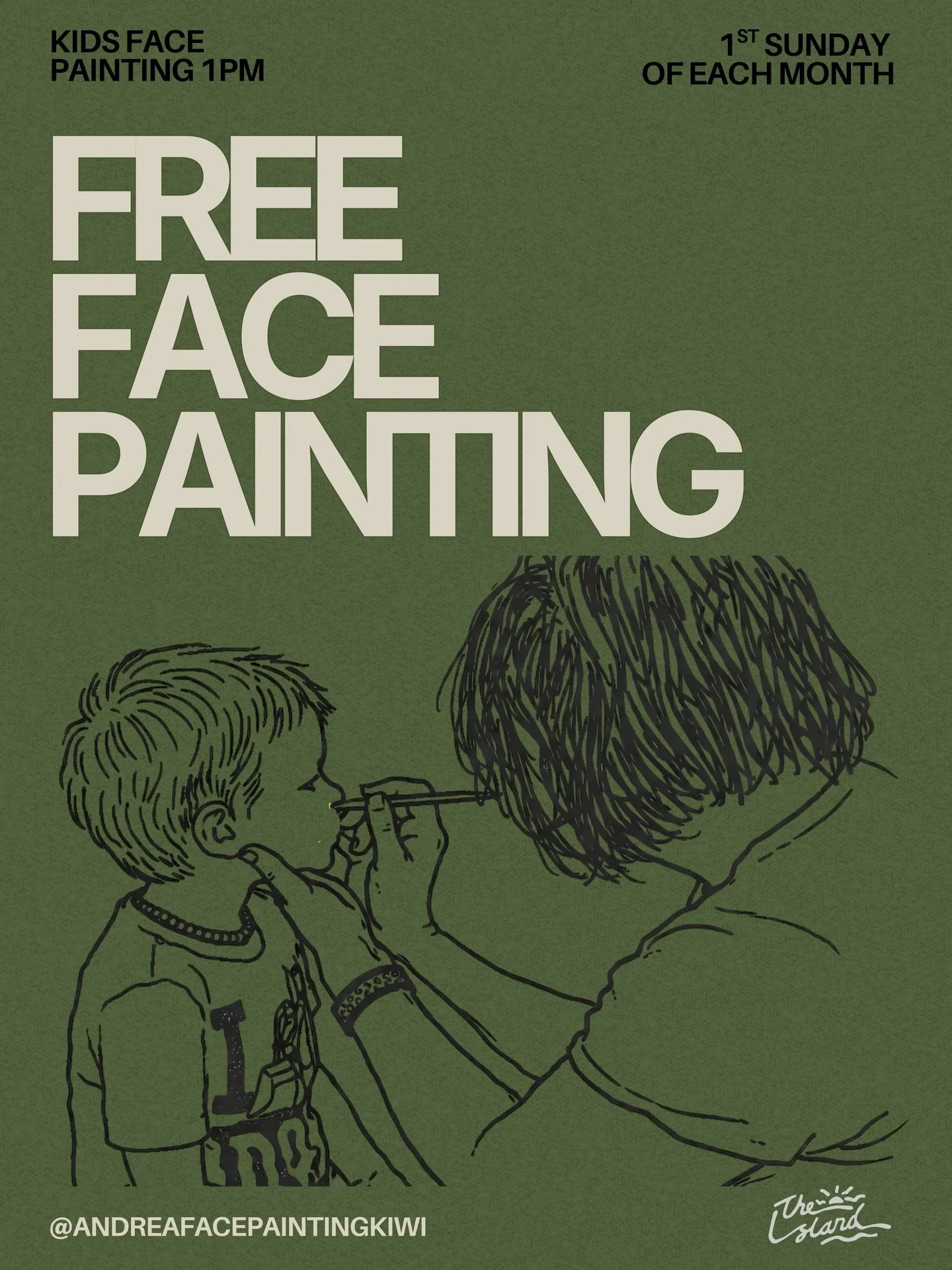 Kicking off the 1st of Feb this Sunday we have FREE kids face painting from 1pm with the wonderful @andreafacepaintingkiwi 🎨