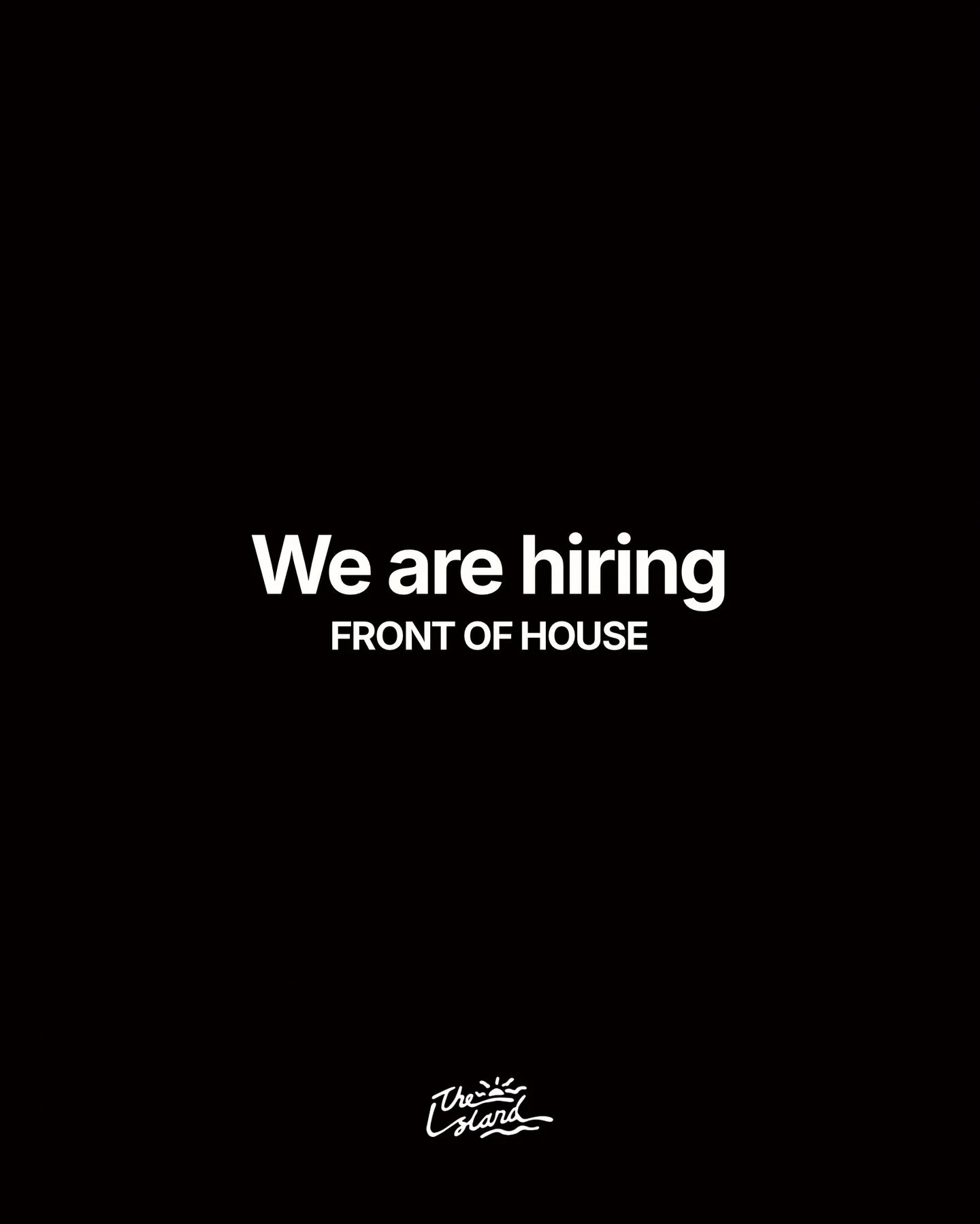 Are you our next Front of House legend? 👋

Busy shifts, good people, and plenty going on.

If you&rsquo;re confident on the floor and keen to get stuck in behind the bar, we want to hear from you.

Apply now via the link in our bio or come in and sa