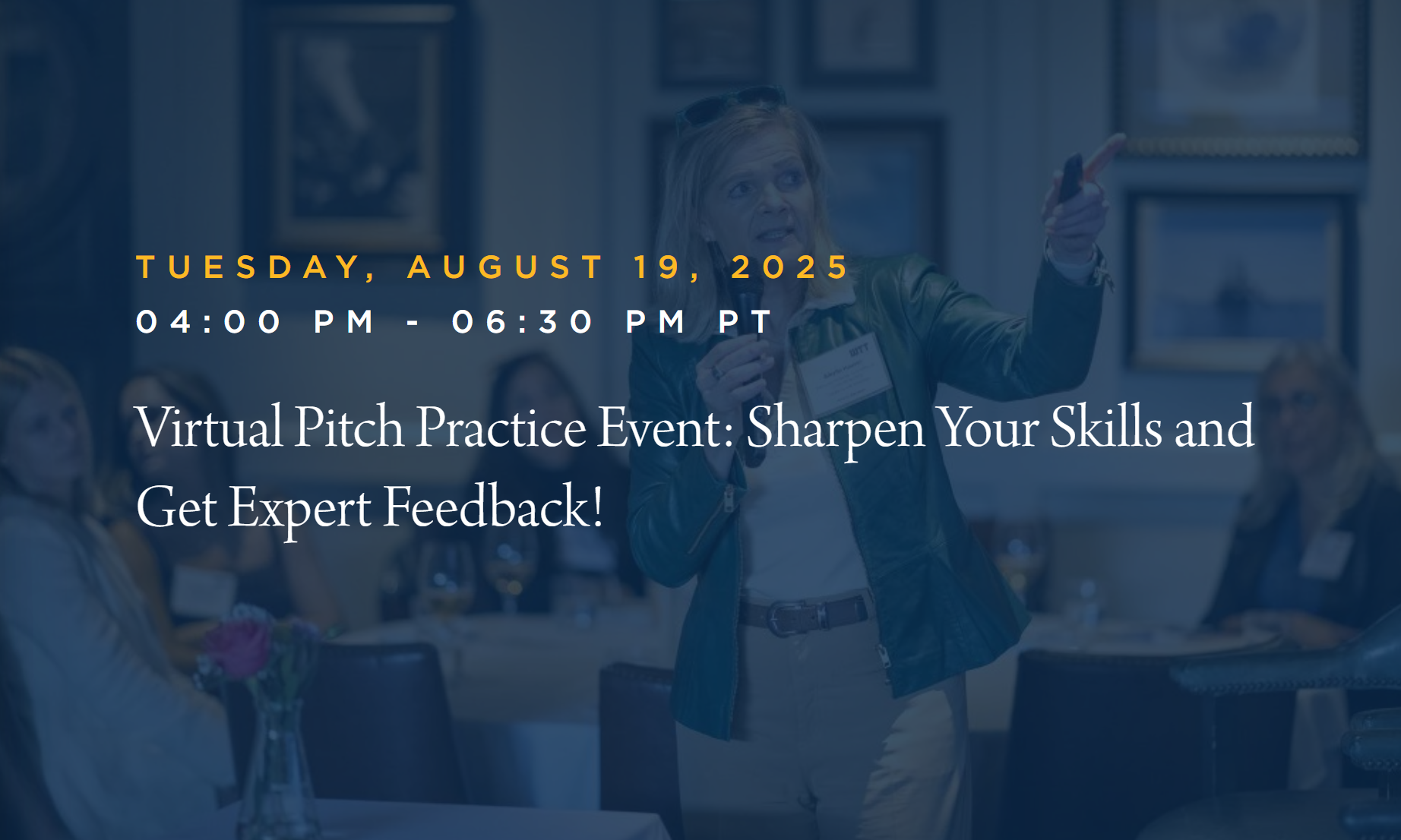 Virtual Pitch Practice Event: Sharpen Your Skills and Get Expert Feedback!