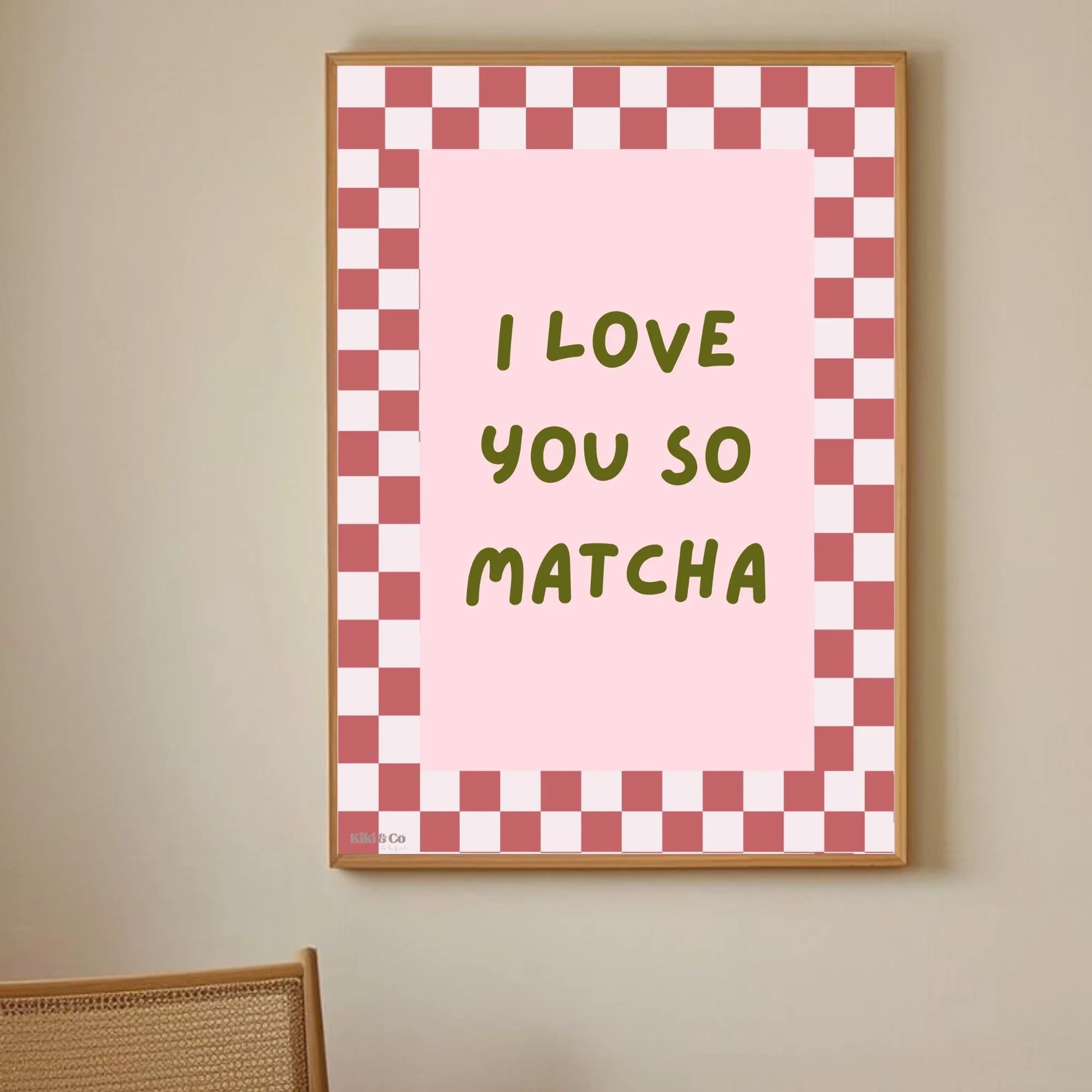 I Love You So Matcha - Wall Print
