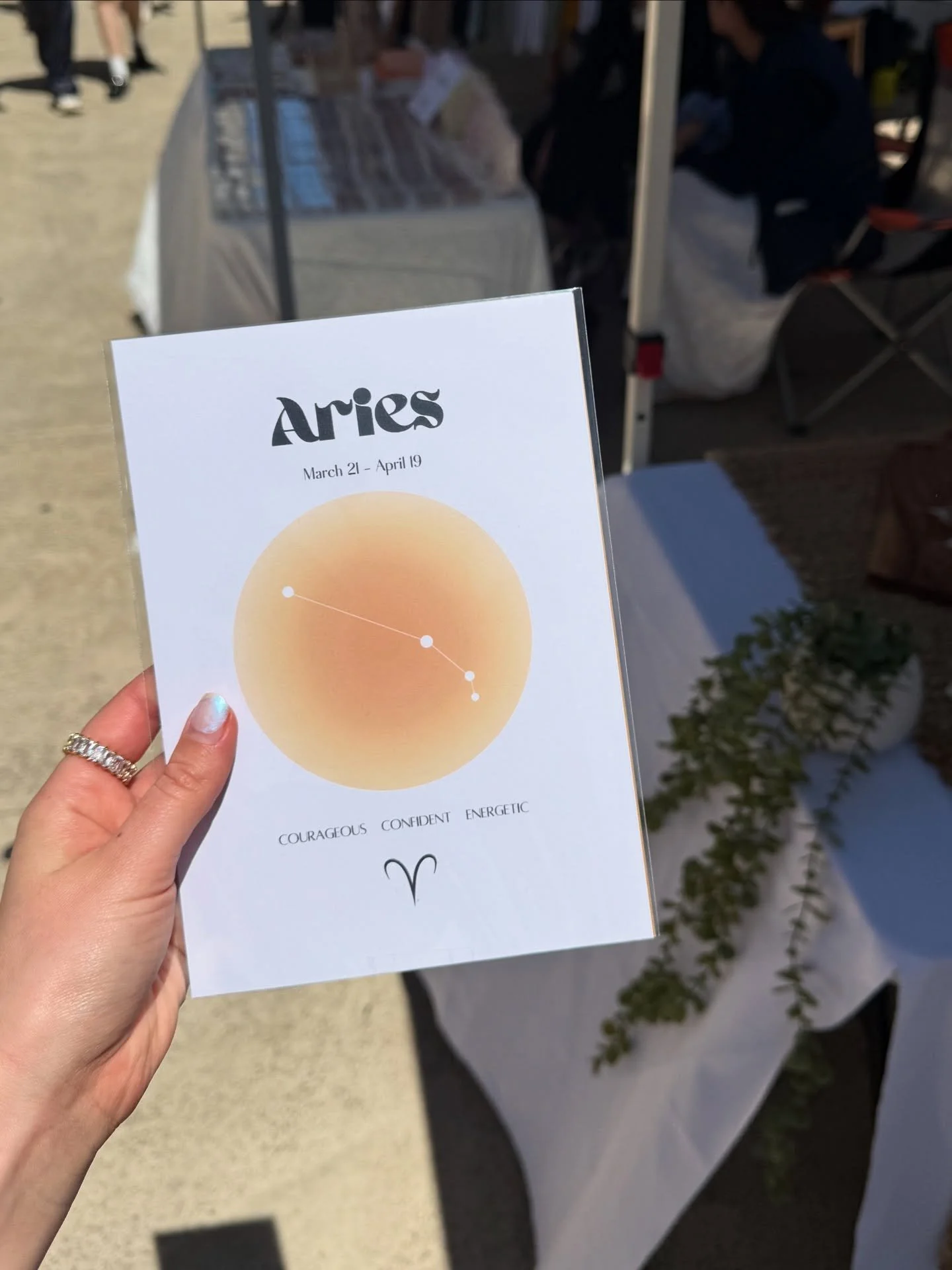 Aries season or not&hellip; the fire signs always find the spotlight 🔥♈️
Serving bold, confident, main character energy &mdash; in print form ✨
Catch this cutie (and the rest of the zodiac gang) at my next market stall 🛍️🌞

#AriesVibes #StarSignPr