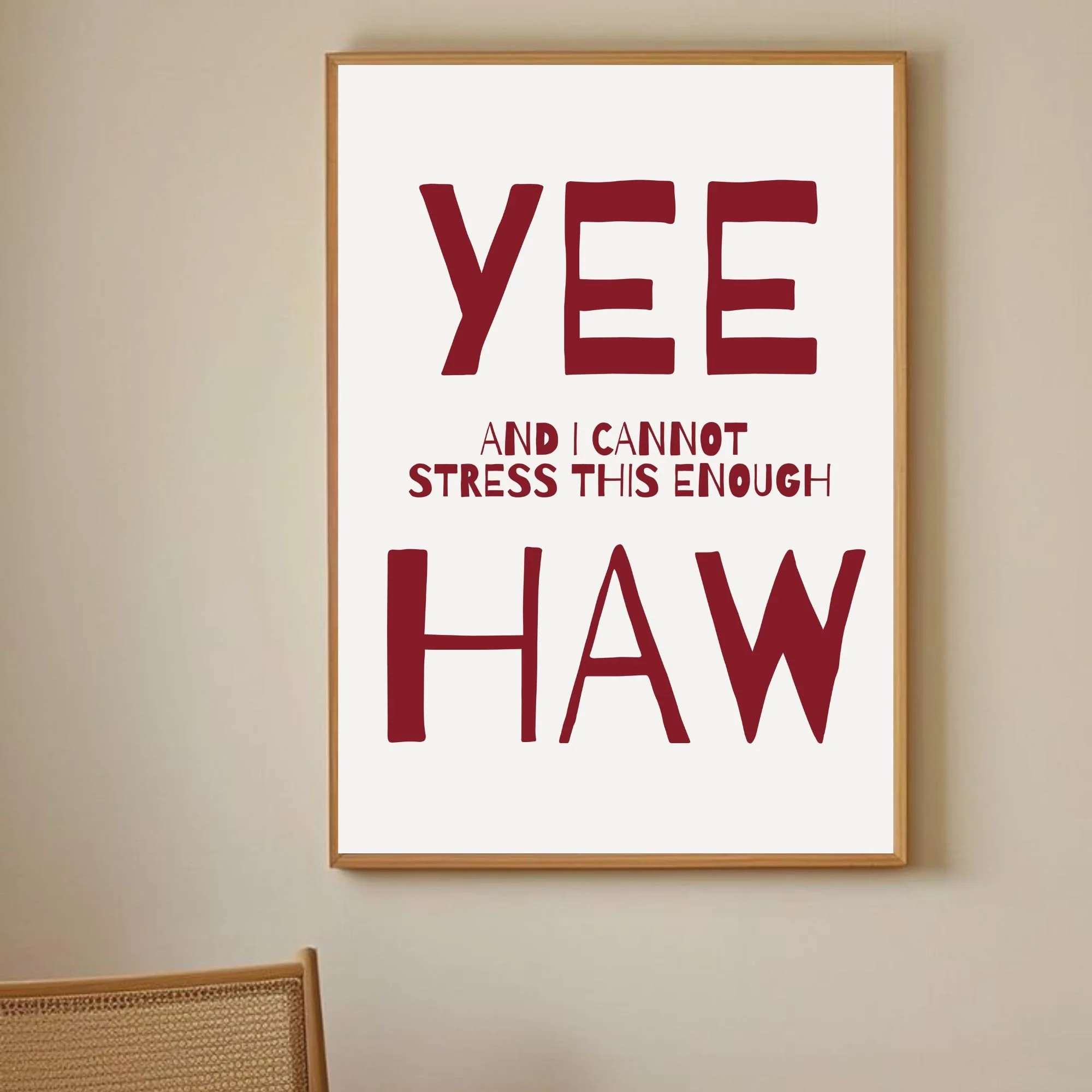 Yee Haw - Wall Print