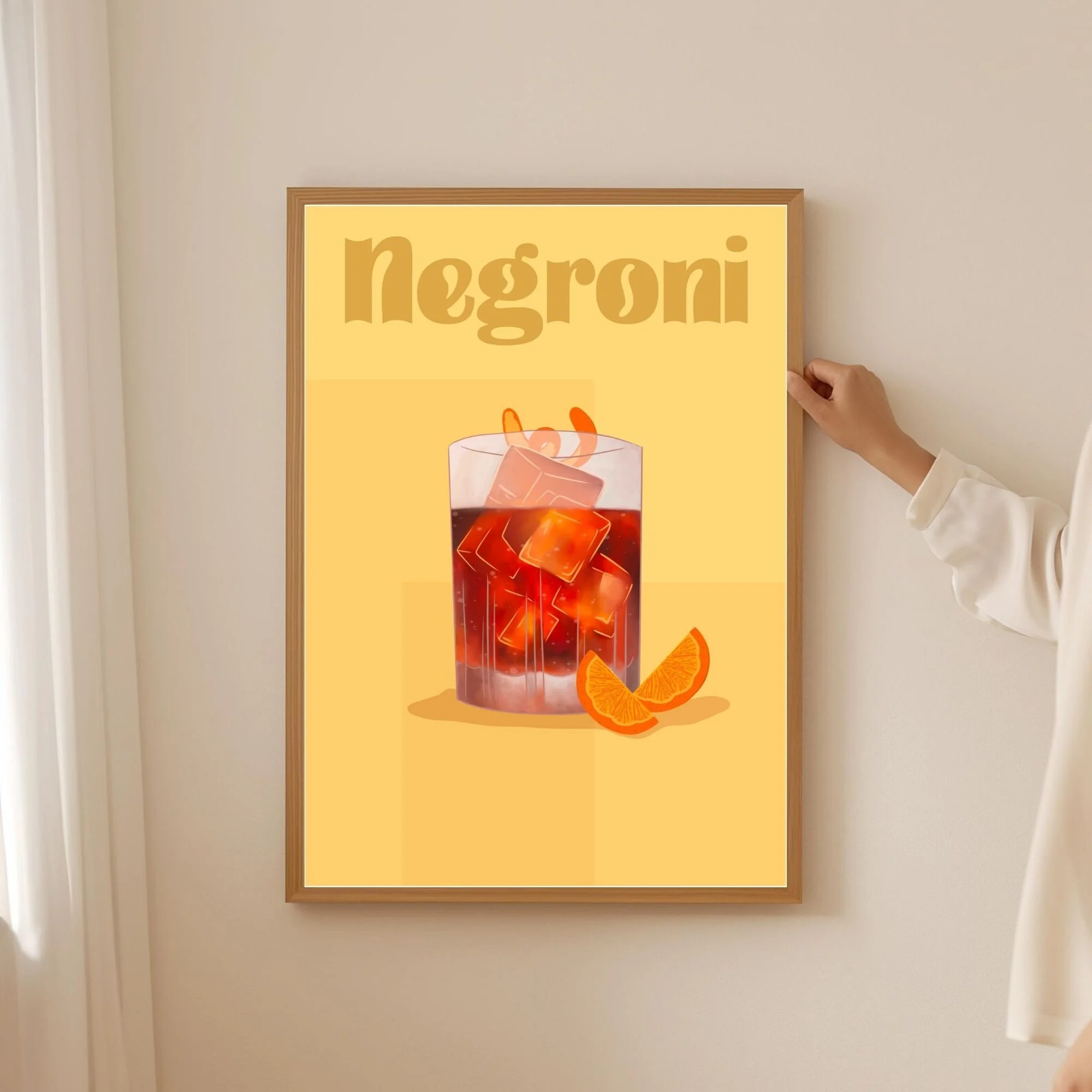 Negroni Nights - Wall Print