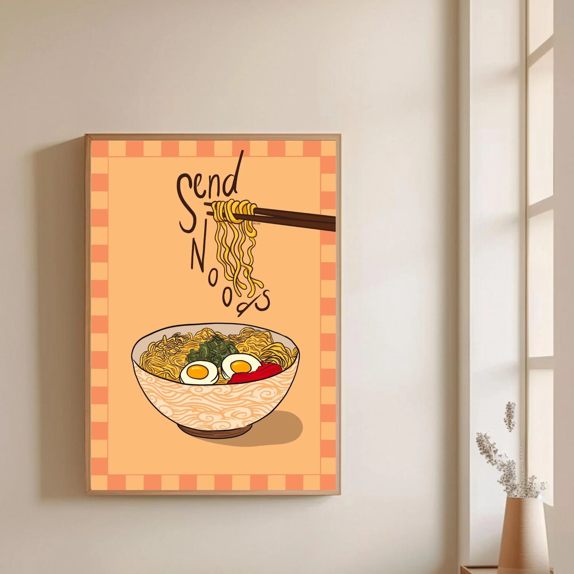 Send Noods Bowl - Wall Print