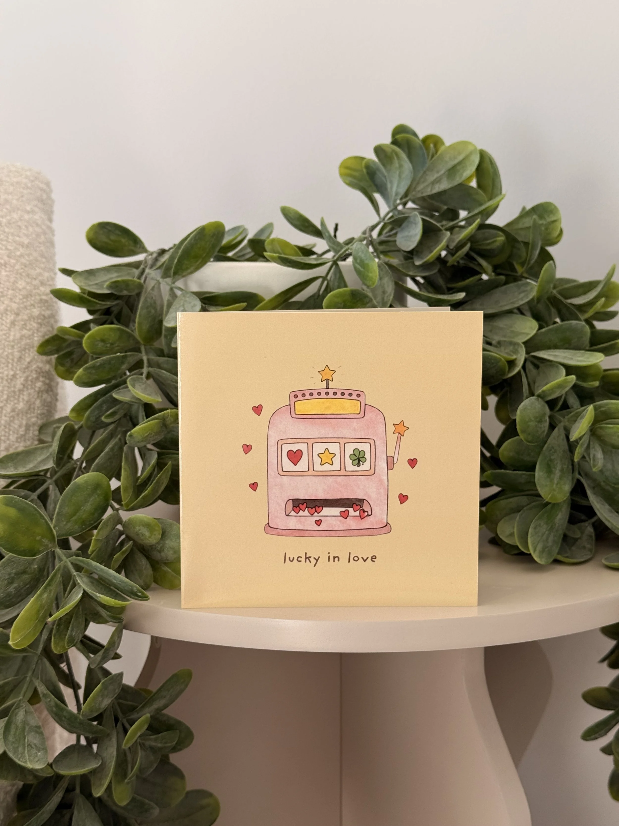 Lucky in Love – Greeting Card