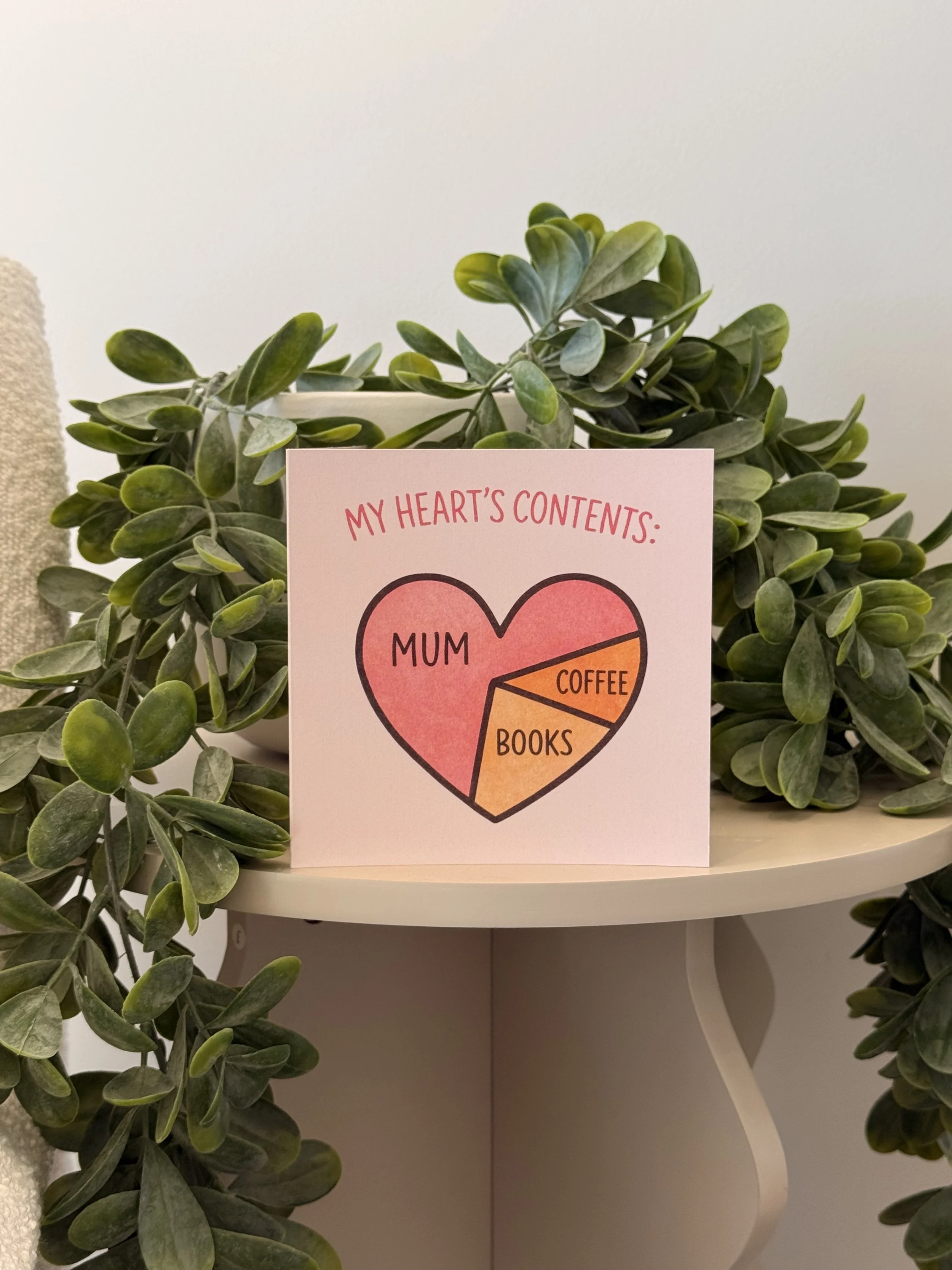 My Hearts Contents - Greeting Card