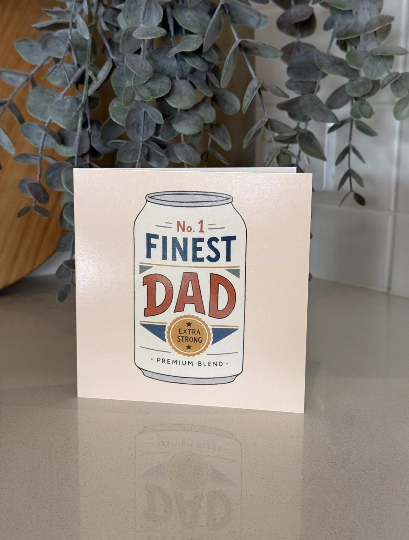 No. 1 Finest Dad - Greeting Card