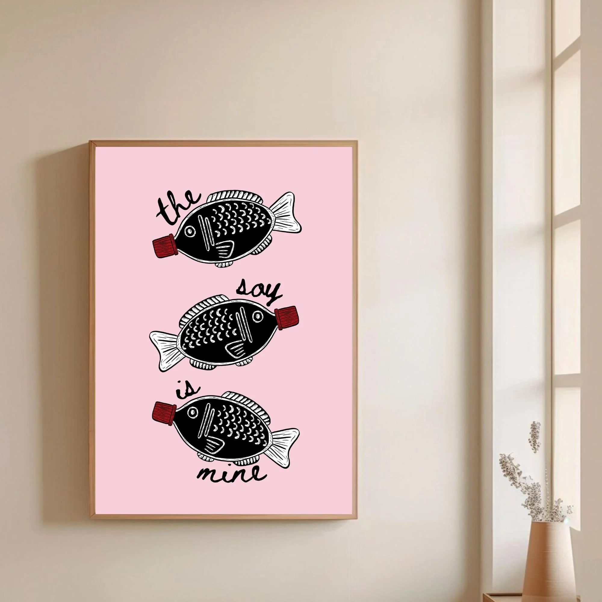 The Soy Is Mine (Pink) - Wall Print