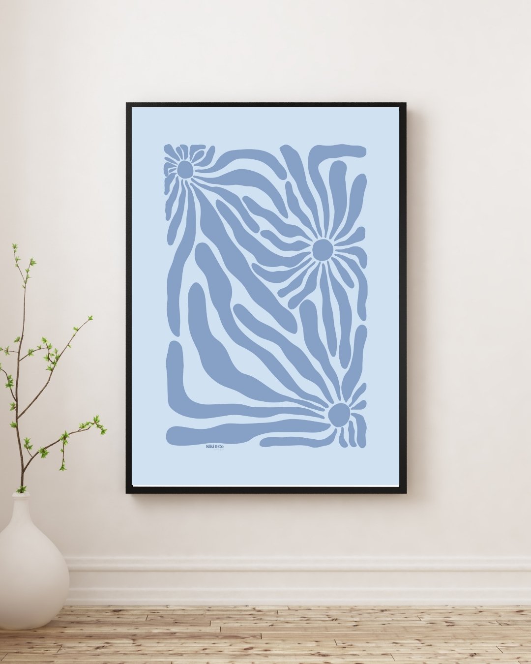 Blu Bloom - Wall Print