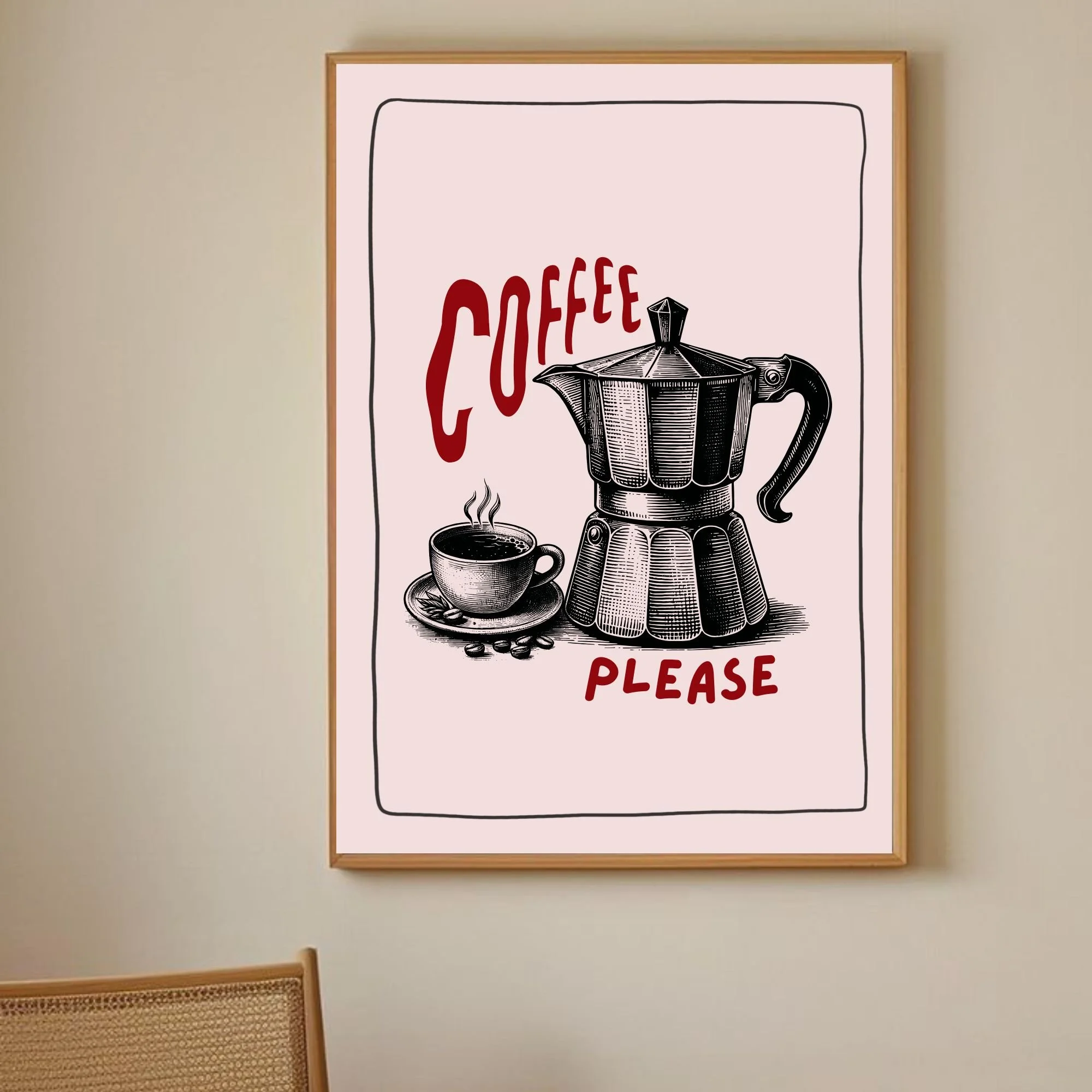 Coffee Please - Wall Print