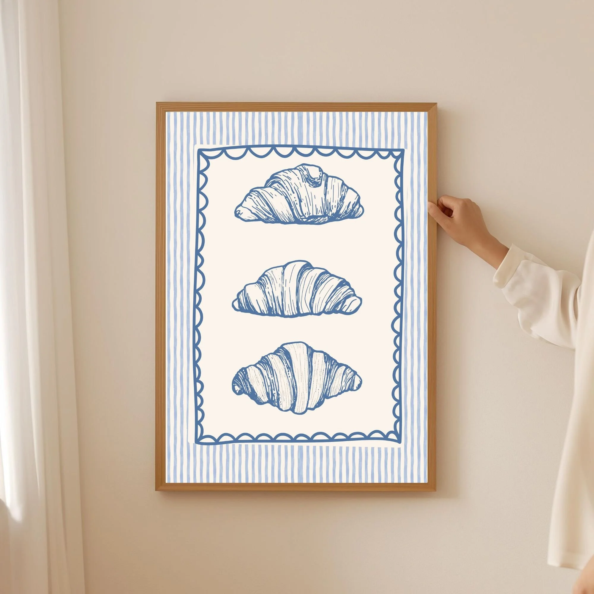 Croissant Trio - Wall Print