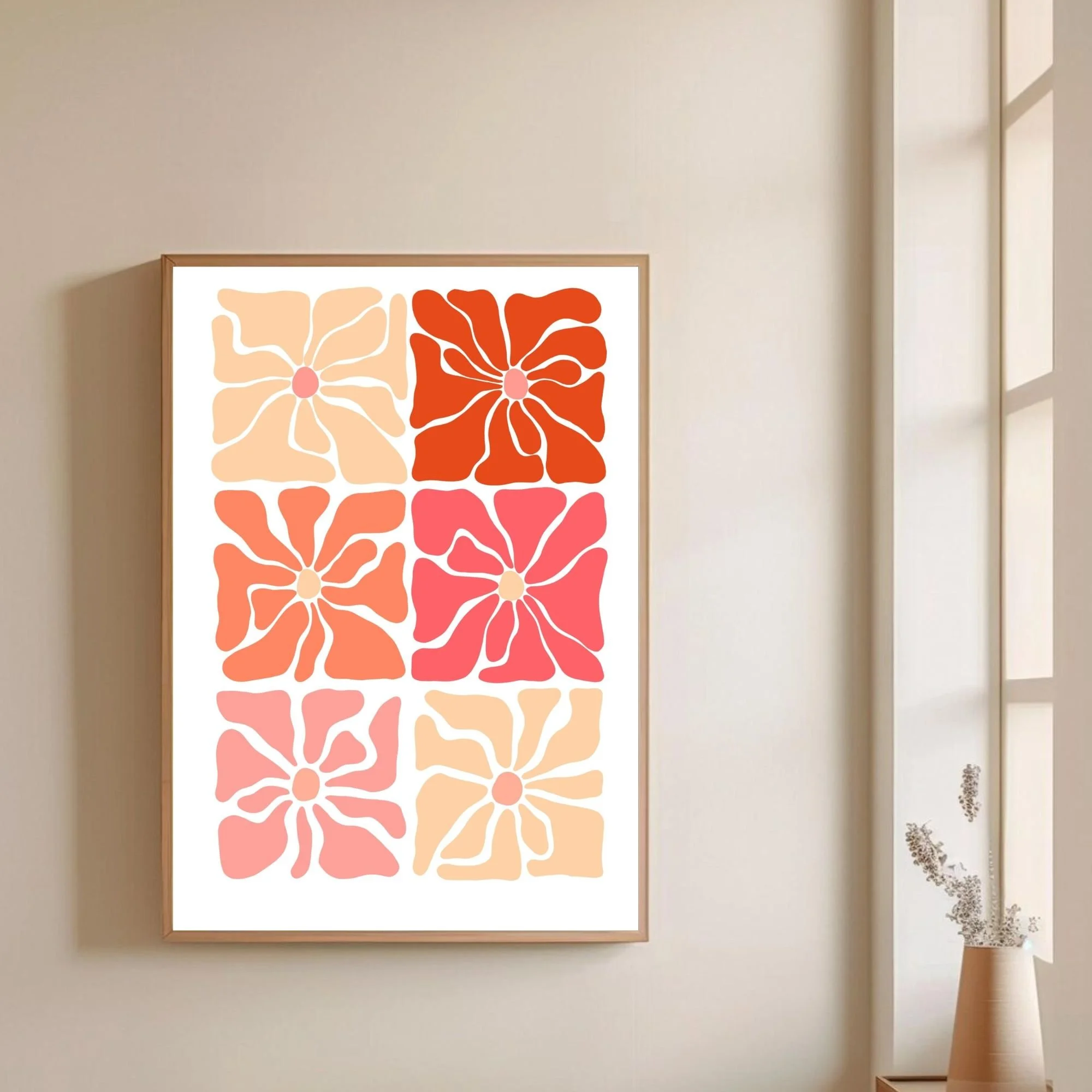 Floral Grid - Wall Print
