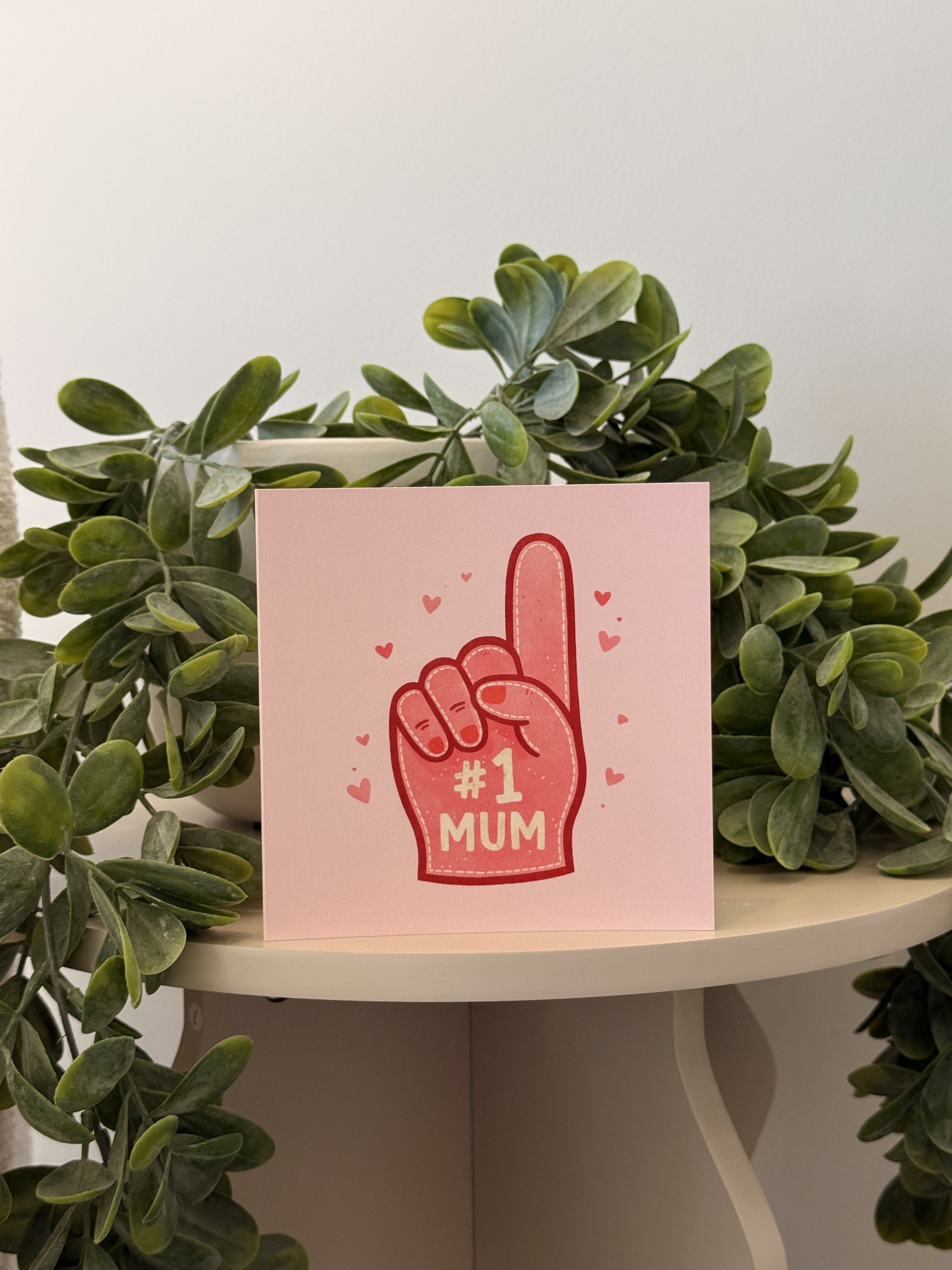 #1 Mum - Greeting Card