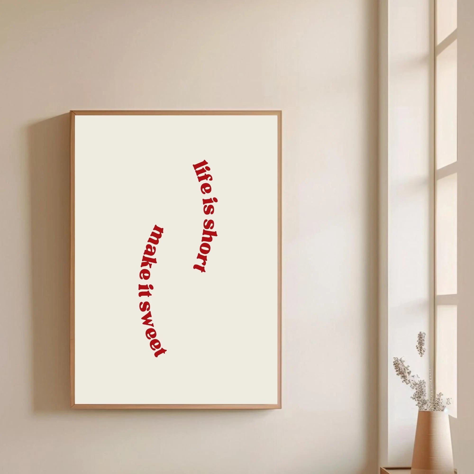 Life Is Short - Wall Print