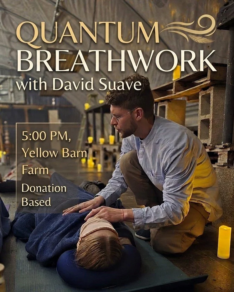 TOMORROW at 5PM we're opening the night with something different. 🌬️

Quantum Breathwork &amp; Sound Journey with David Sauv&eacute;
Most people don't need more information. What we truly desire is embodied awareness.

Your body has been carrying so