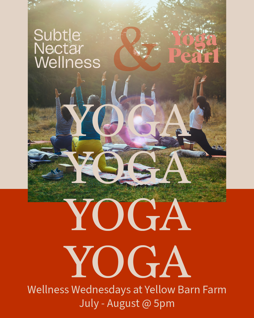 Yoga Pearl @ Yellow Barn Farm Outside 5PM Every Wednesday
