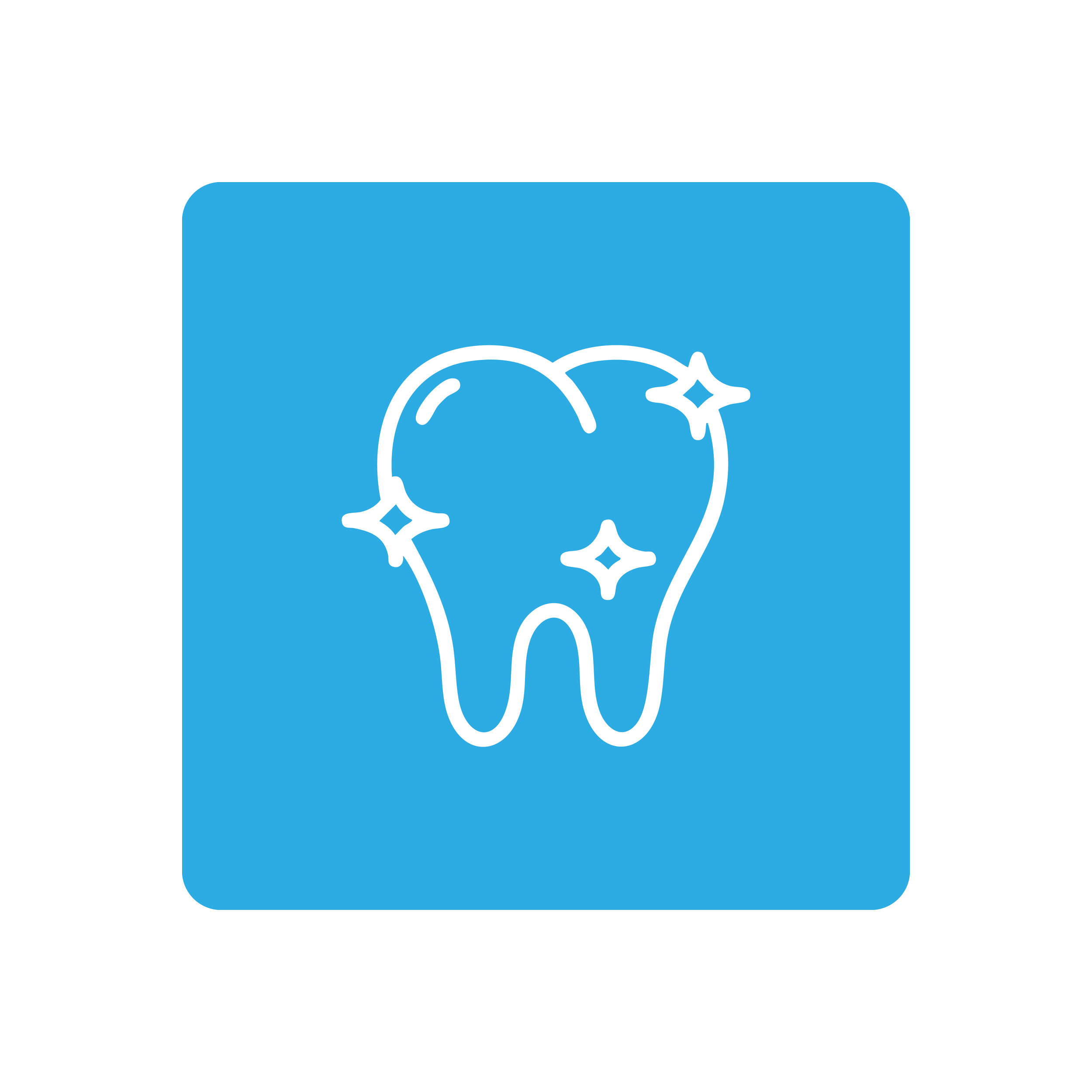 Sparkling tooth icon