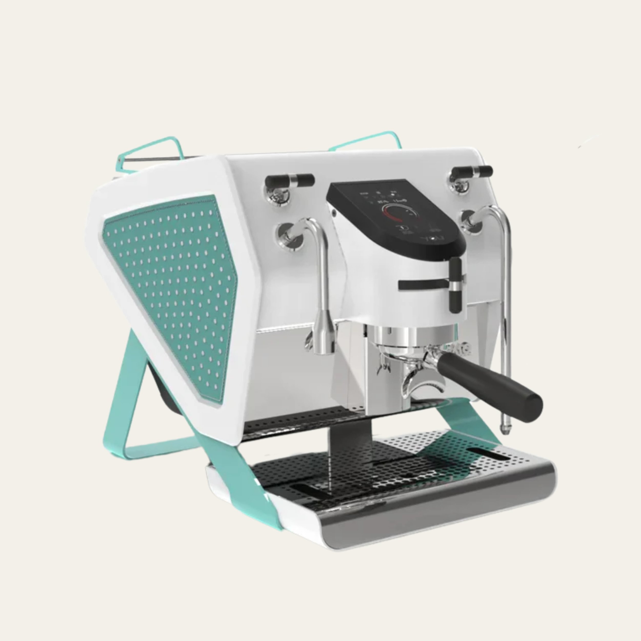 Sanremo YOU Home Coffee Machine In White-Acquamarine
