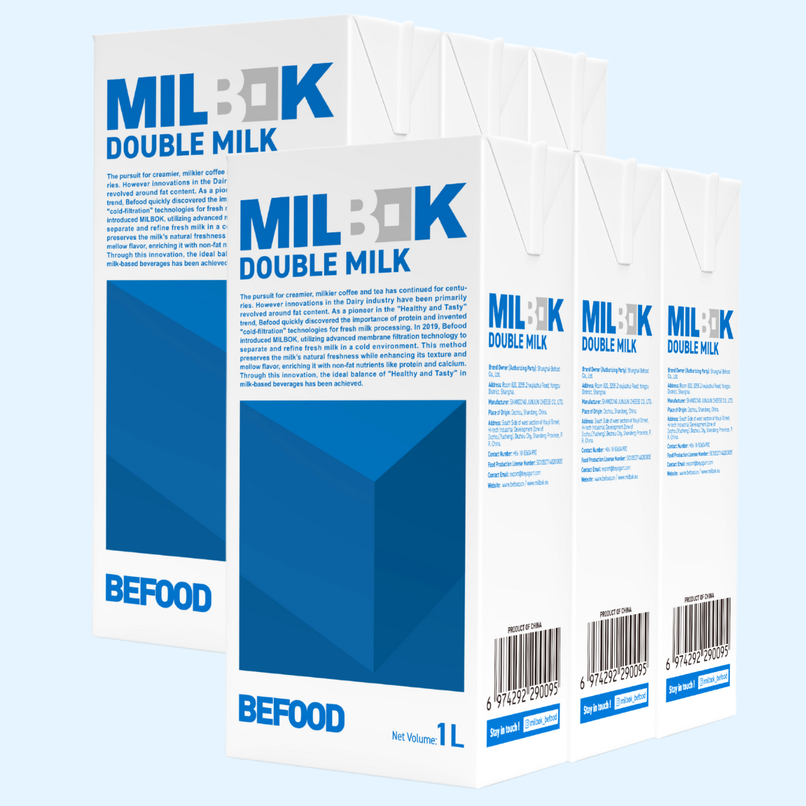 MILBOK Double Milk [6 x 1L]