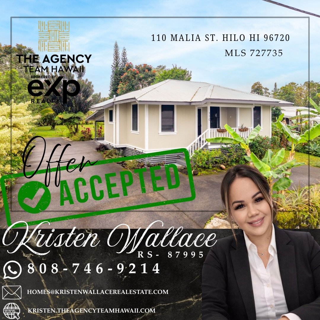 There&rsquo;s nothing more rewarding than helping an ʻohana take the next step toward homeownership especially, when they&rsquo;re your friends❤️🏡

Huge congratulations to my amazing buyers on getting their offer accepted on this beautifully renovat