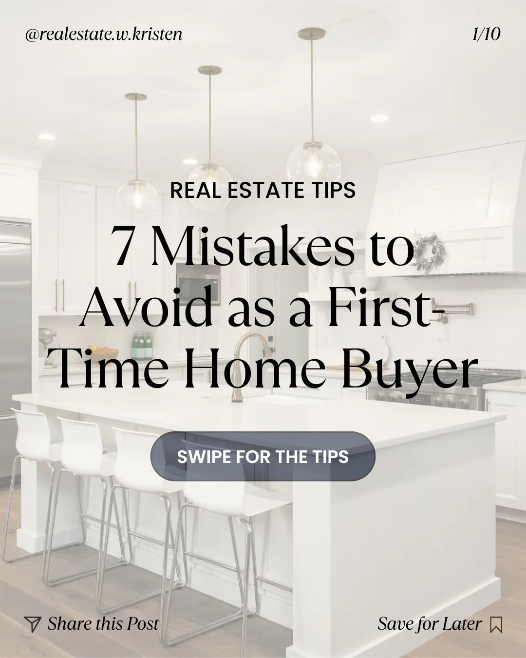 Buying your first home is exciting, but avoiding these common mistakes can save you time, stress, and money 💡🏡 Swipe through for 7 tips every first-time home buyer should know before making an offer!

Whether you&rsquo;re just starting your search 