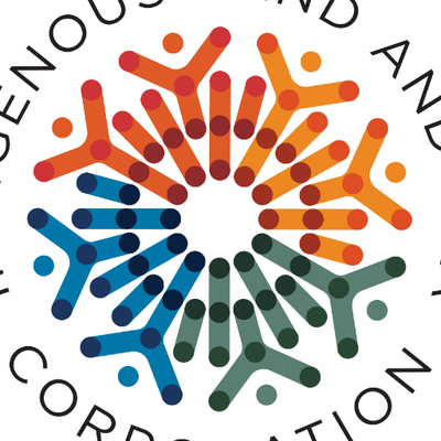 A circular logo composed of interconnected human figures in orange, blue, green, and red, forming a ring with the words "Broudo Ground and" and part of "Corporation" visible around it.