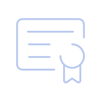 Symbol für eine Urkunde oder Zertifikat mit Auszeichnung.