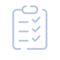 Symbol eines Checklists oder einer To-Do-Liste auf einem Klemmbrett
