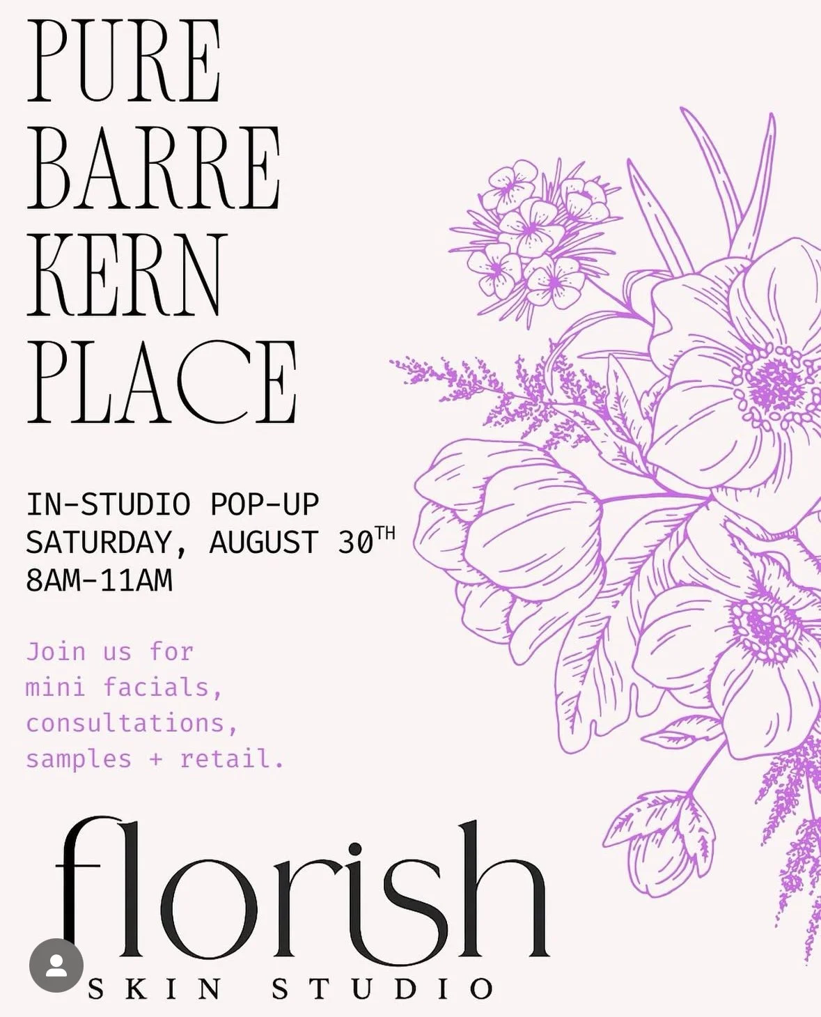 Pure Barre Kern Place x Florish Pop Up